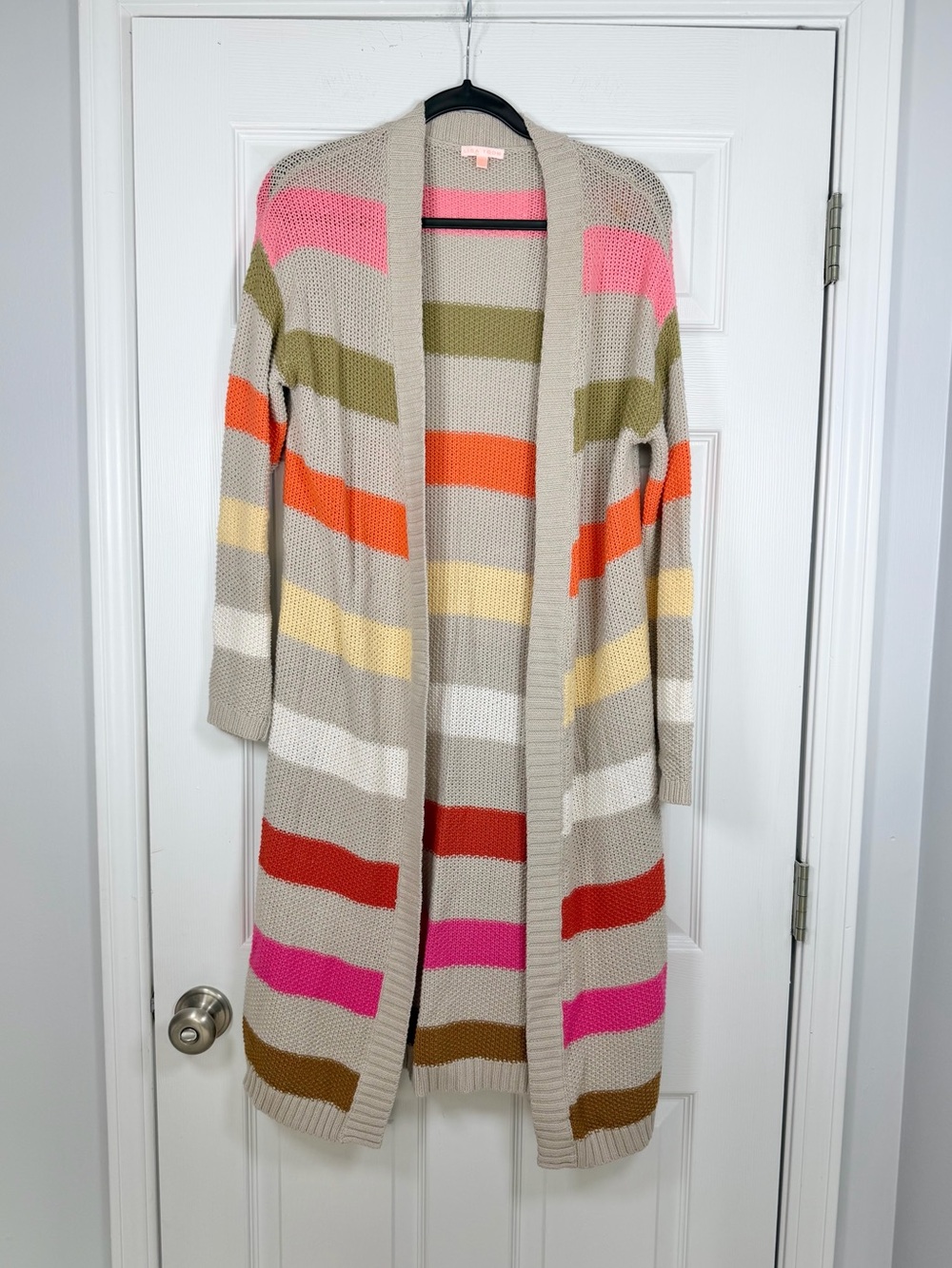 Lisa Todd Size XS • Long Duster Cardigan Cotton Blend.